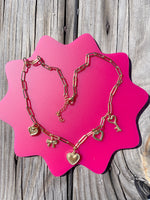 Love Lock Charm Necklace