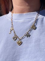 Love Lock Charm Necklace