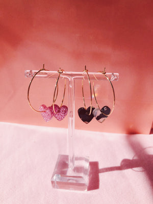 Limited Mini Corazon Hoops